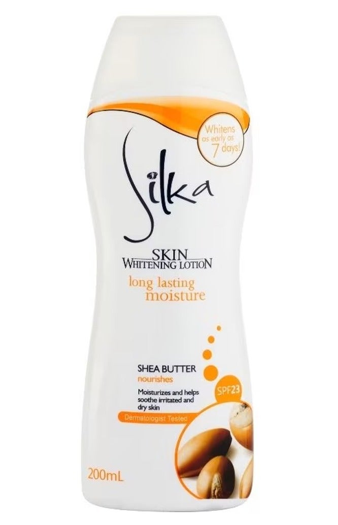 Silka Shea Butter Skin Whitening Lotion SPF 23 – 200ml - Image 1
