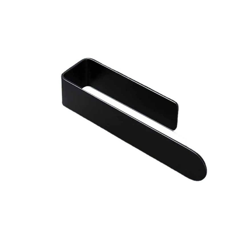 No Drilling Towel Rack - 37cm Thick Adhesive Bathroom Towel Rack - Wall Mounted - No Drilling Towel Rack for Kitchen or Bathroom (Black) - Image 1