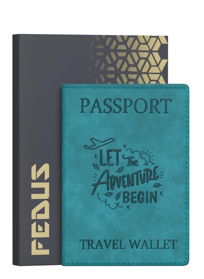 فيدوس حافظة جواز سفر فاخرة من الجلد الصناعي من فيدوس، مناسبة للرجال والنساء، مزودة بجيوب لبطاقات الائتمان/الخصم، وبطاقات الصعود إلى الطائرة، ونظام حماية بتقنية RFID لتنظيم مستندات السفر. - Image 1