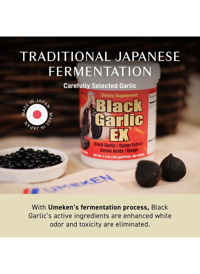 Umeken Black Garlic EX, Fermented Concentrate with Vitamin B, Allicin, Amino Acid, Fermented Black Garlic Supplement, Oyster Extract, Ginger, 2-3 Month Supply, 6.4 Ounce 180g Bottle, Pack of 1 - Image 3