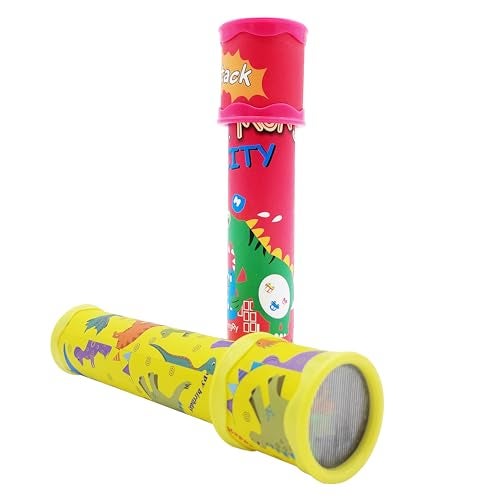 VGRASSP Colorful and Magical Rotating Classic Kaleidoscope Toy for Kids with Many Beautiful Patterns - Perfect Birthday Return Gift - Color and Design As Per Stock (Pack of 2) - Image 1