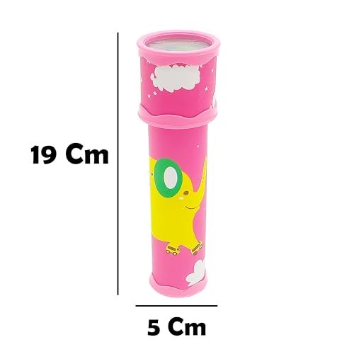 VGRASSP Colorful and Magical Rotating Classic Kaleidoscope Toy for Kids with Many Beautiful Patterns - Perfect Birthday Return Gift - Color and Design As Per Stock (Pack of 2) - Image 3
