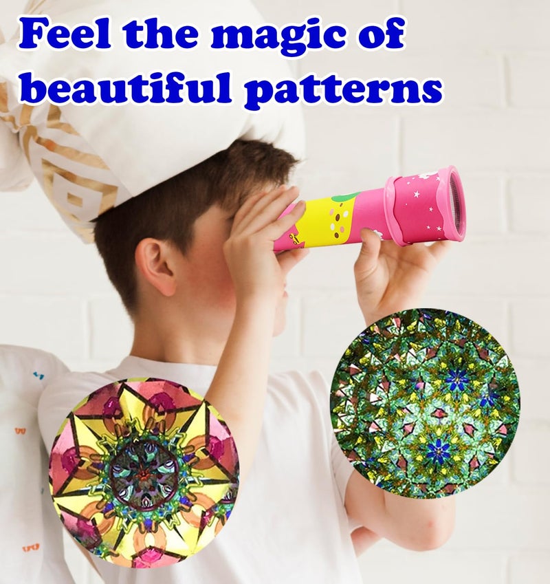 VGRASSP Colorful and Magical Rotating Classic Kaleidoscope Toy for Kids with Many Beautiful Patterns - Perfect Birthday Return Gift - Color and Design As Per Stock (Pack of 2) - Image 4