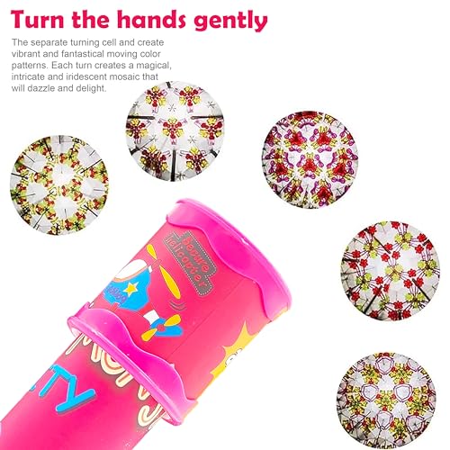 VGRASSP Colorful and Magical Rotating Classic Kaleidoscope Toy for Kids with Many Beautiful Patterns - Perfect Birthday Return Gift - Color and Design As Per Stock (Pack of 2) - Image 5