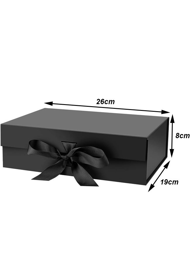Black Gift Box with Ribbon for Mother's Day,Valentine's Day,Birthdays,Party 26*19*8cm - Image 2
