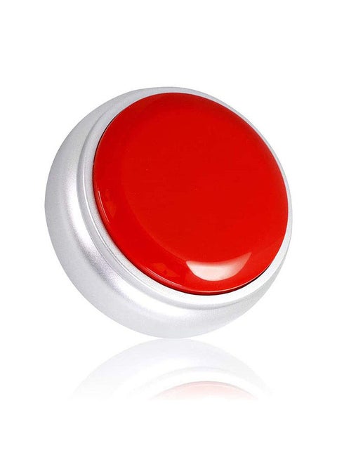 30 Seconds Recordable Talking Button Voice Custom Playback Recording Sound Buttons for Dogs Kids Toy Gift Answer Buzzers Parent-Child Interactive Party Noise Makers
