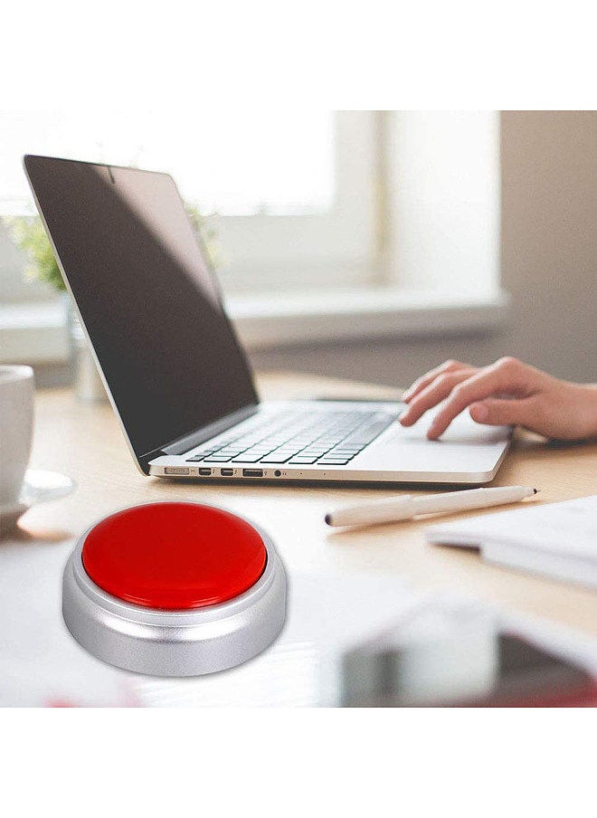 30 Seconds Recordable Talking Button Voice Custom Playback Recording Sound Buttons for Dogs Kids Toy Gift Answer Buzzers Parent-Child Interactive Party Noise Makers