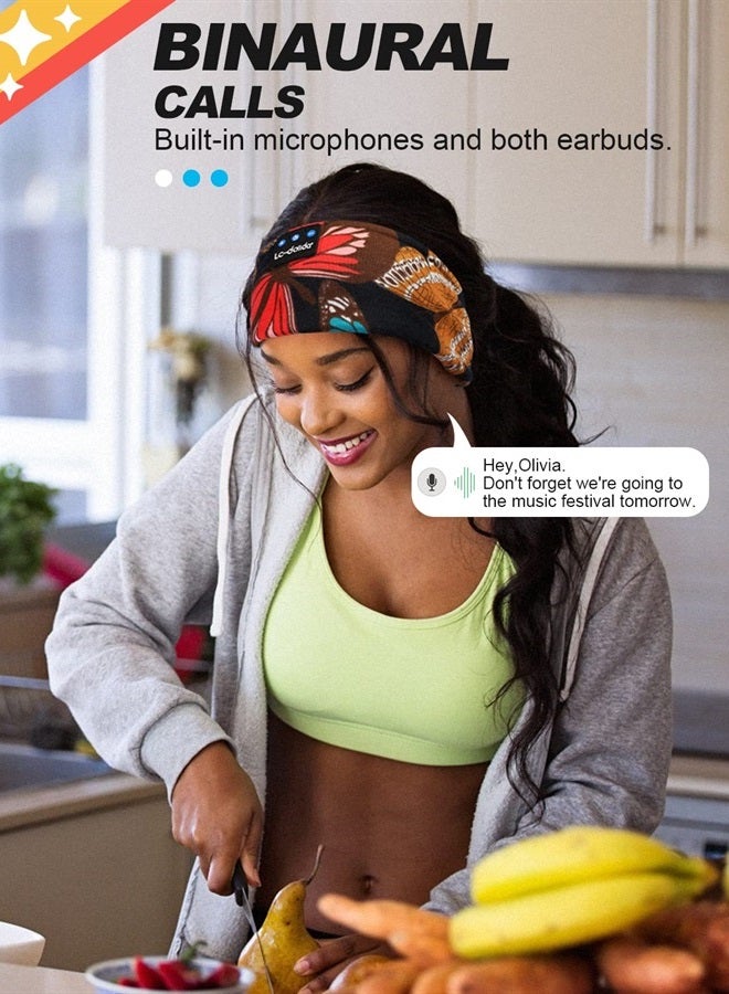 LC-dolida Sleep Mask with Bluetooth Headphones, Sleep Headphones Bluetooth Headband for Sleeping Sports Sleep Mask for Side Sleeper, Best Gift and Travel Essentials - Image 5