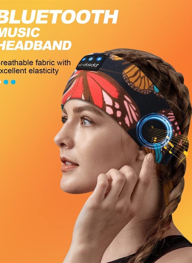 LC-dolida Sleep Mask with Bluetooth Headphones, Sleep Headphones Bluetooth Headband for Sleeping Sports Sleep Mask for Side Sleeper, Best Gift and Travel Essentials - Image 3