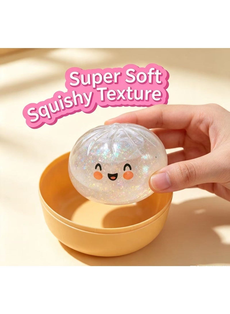 Surprise Blind Box – Mini Cute Glitter Round Bun Toy – Random Colour – 1 piece (1-piece pack) - Image 5