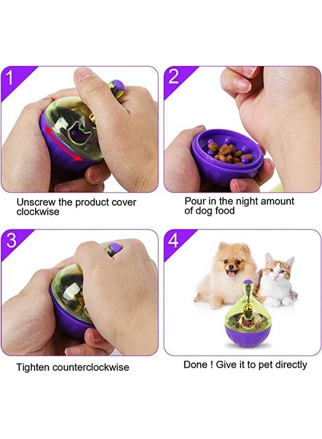لعبة كرة التسريب من تامبلر للحيوانات الأليفة - لعبة كرة التسريب التي توزع الطعام ببطء للقطط والجراء - Image 4