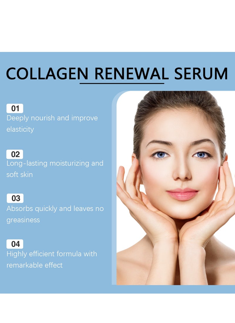 OUHOE - Peptide Squad Collagen Renewal Serum, Anti-Aging Serum for Face with Copper Peptides, Argireline, and Matrixyl 3000, Hydrating Peptide Serum for Wrinkles, Fine Lines, and Skin Elasticity 30ML - Image 1