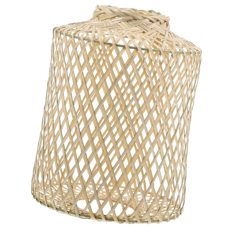 Handmade Woven Rattan Pendant Lampshade Medium Size For Living Room Bedroom - Image 2