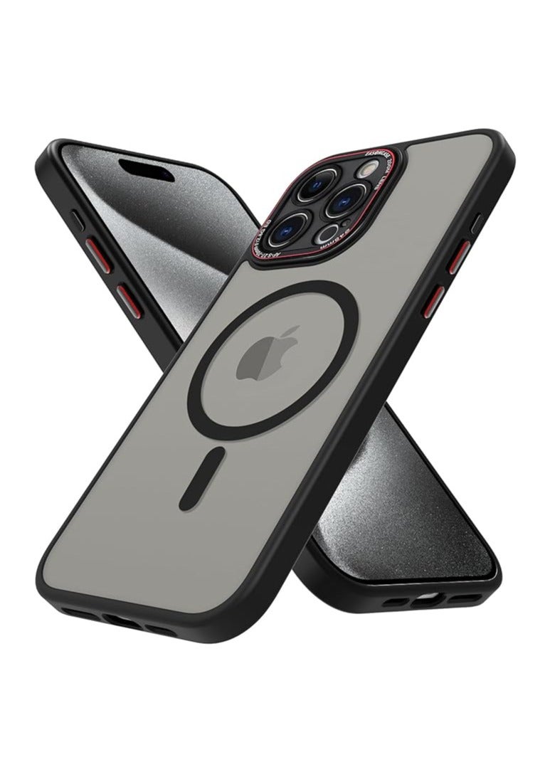 General Magnetic phone case compatible with iPhone 16ProMax/16Pro/16Plus/16, matte translucent back case [Military Grade Drop Protection] [MagSafe compatible] shockproof skin feel all-inclusive phone case  - Image 1