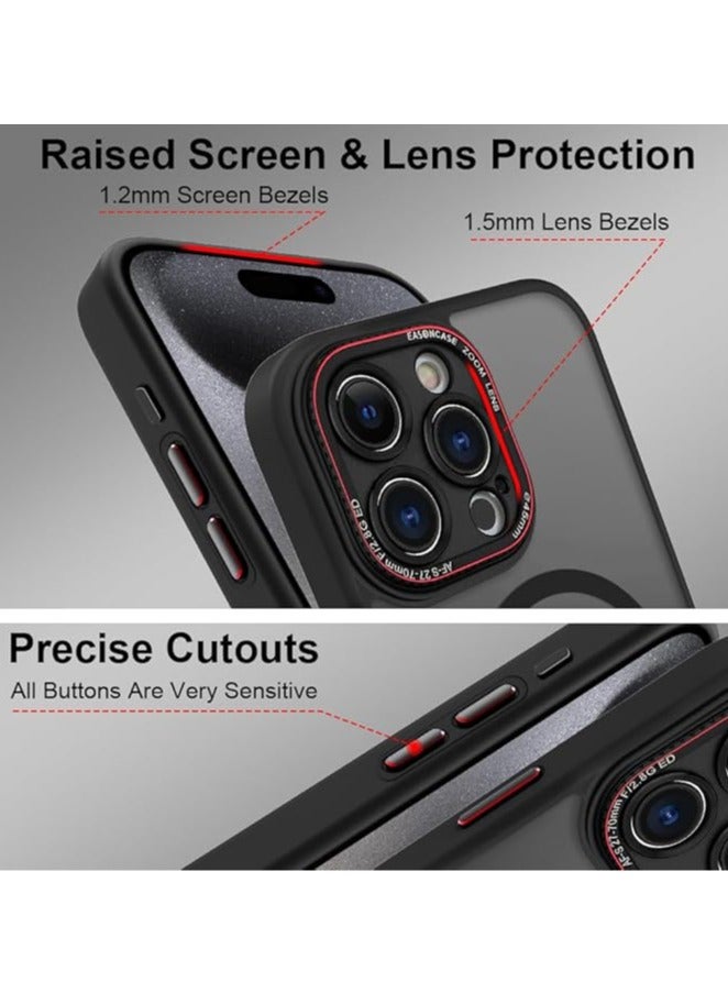 General Magnetic phone case compatible with iPhone 16ProMax/16Pro/16Plus/16, matte translucent back case [Military Grade Drop Protection] [MagSafe compatible] shockproof skin feel all-inclusive phone case  - Image 3