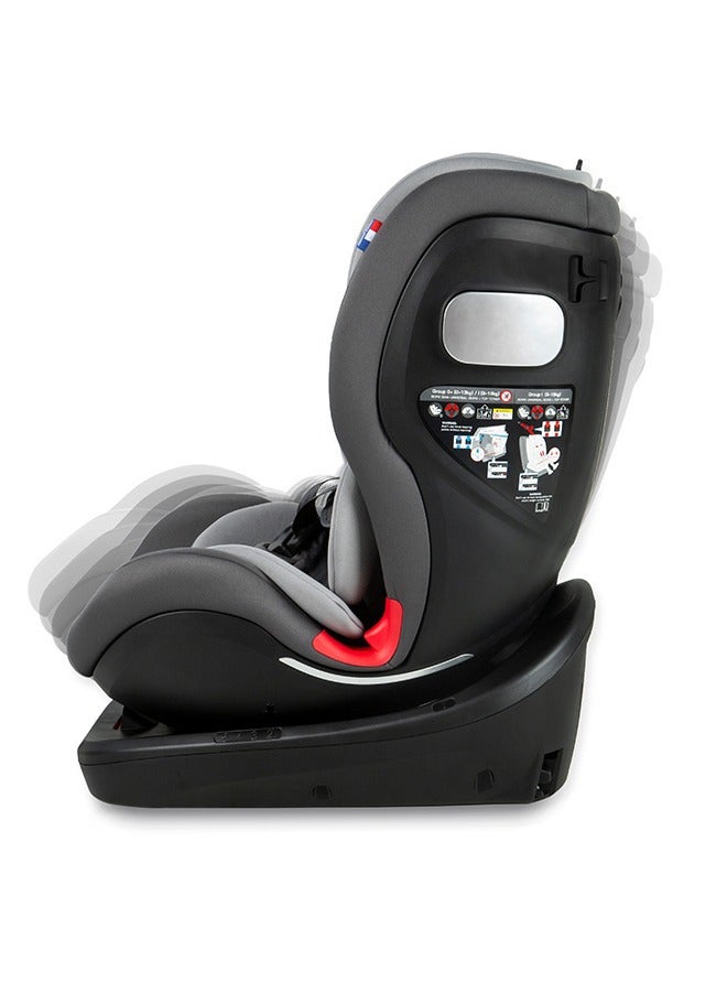 جيكل مقعد سيارة قابل للتحويل الكل في واحد IsoFix يدور 360 درجة، ساتورن، 0-36 كجم - رمادي - Image 2