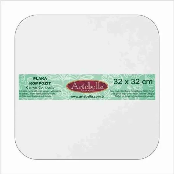 Artebella Composite Plate Curved Square 32 x 32 cm