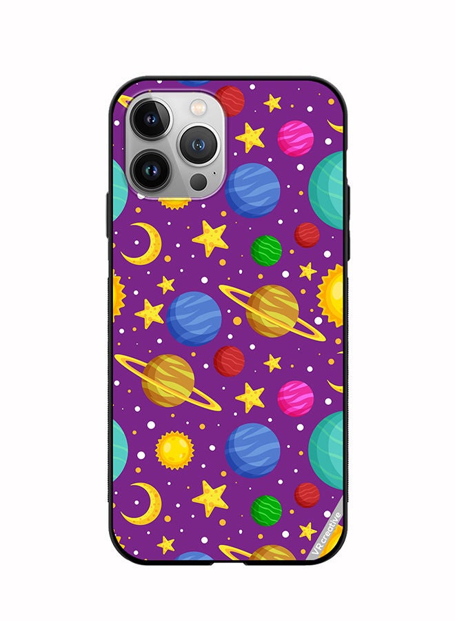 Protective Case Cover For Apple iPhone 11 Pro Max Celestial Bodies Seamless Pattern Design Multicolour