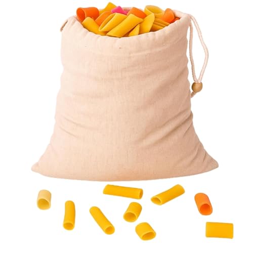 RNTR Cotton & Jute Reusable Fridge Storage Bags for Fruits & Vegetables – Multi-Size Drawstring Bags for Eco-Friendly Food Storage (Set of 12) - Image 3