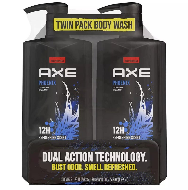 AXE Holiday Gift Bag for Men Phoenix 28Ounce Pack of 2