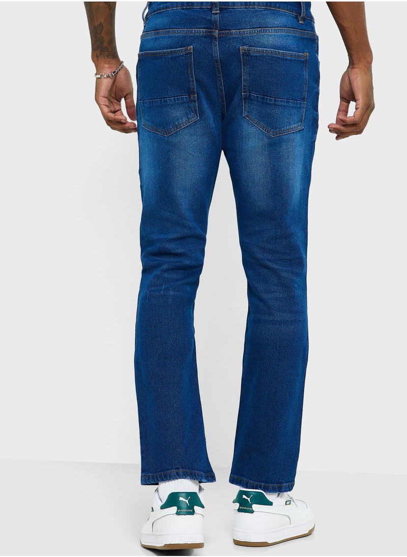 Seventy Five - Slim Fit Washed Jeans - Image 1