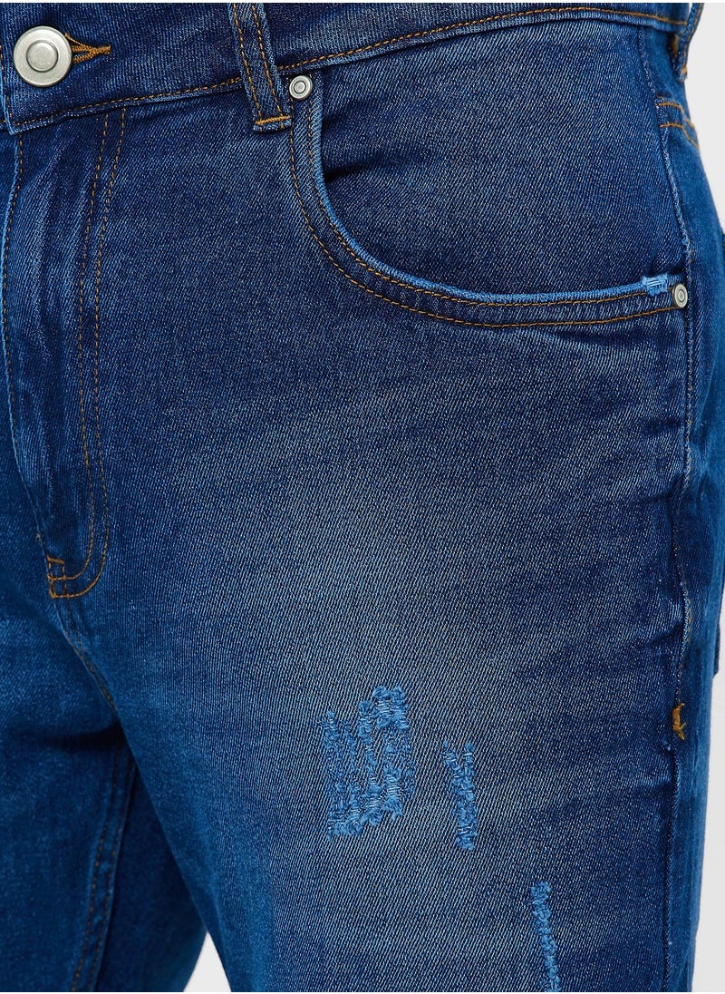 Seventy Five - Slim Fit Washed Jeans - Image 1