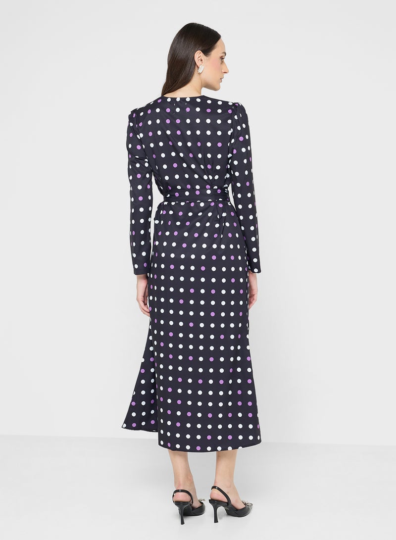 ايلا فستان بطبعة منقطة - Image 2