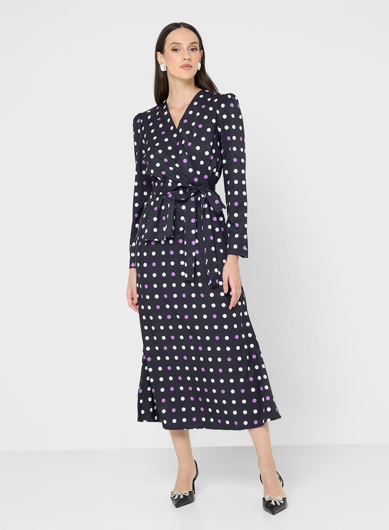 ايلا فستان بطبعة منقطة - Image 4