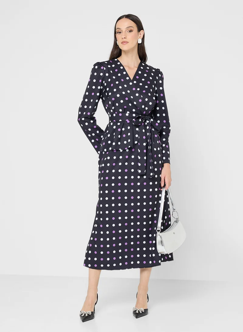 ايلا Polka Print Dress