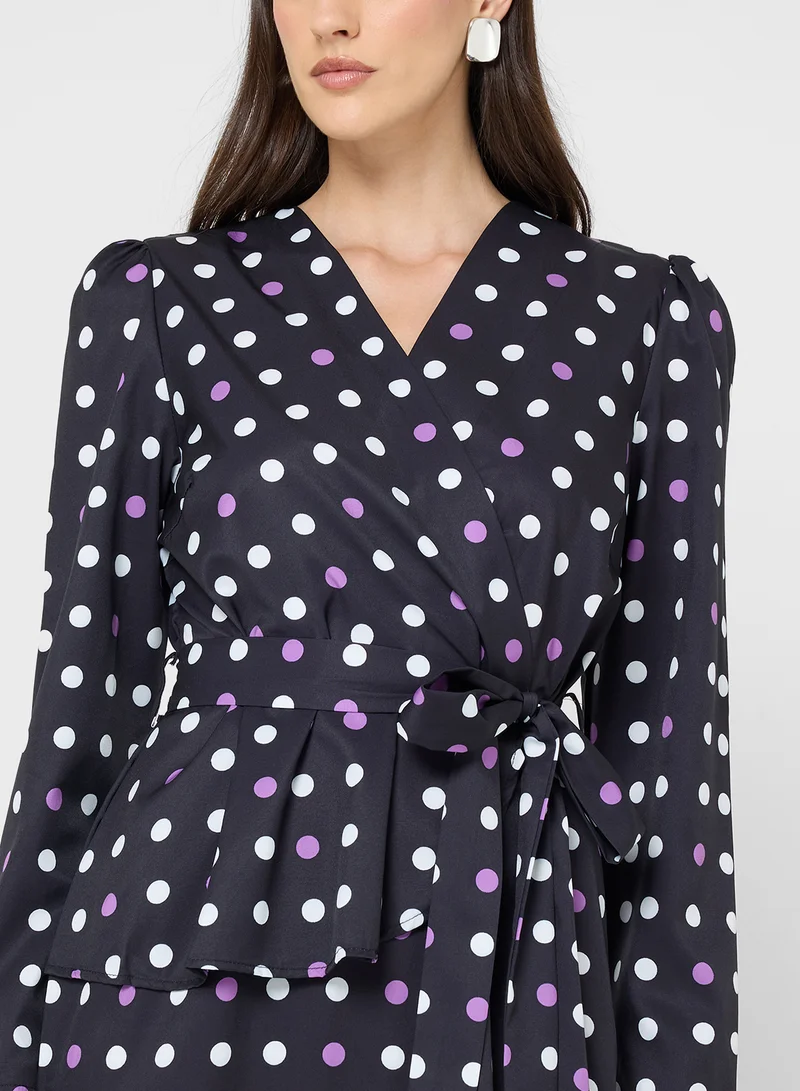 ELLA Polka Print Dress