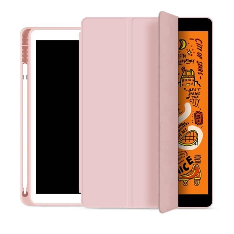 DGG حافظة آيباد مقاومة للصدمات متوافقة مع iPad Pro 11 / iPad 9.7 مع حامل قلم باللون وردي مقاوم للصدمات باللون الوردي - Image 1