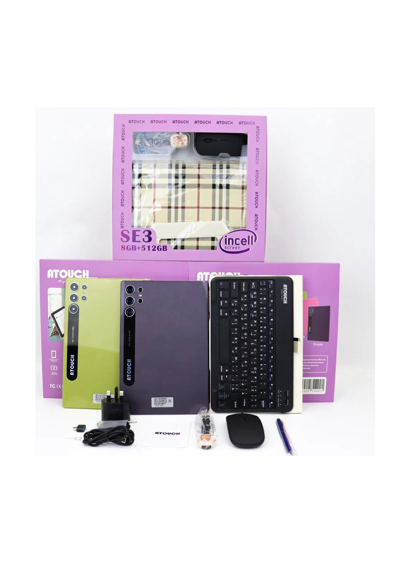 ATOUCH ATOUCH SE3 Tablet 10.1 Inch Android 13 Tablet Dual SIM Phone Tablet with Watch  - Image 2