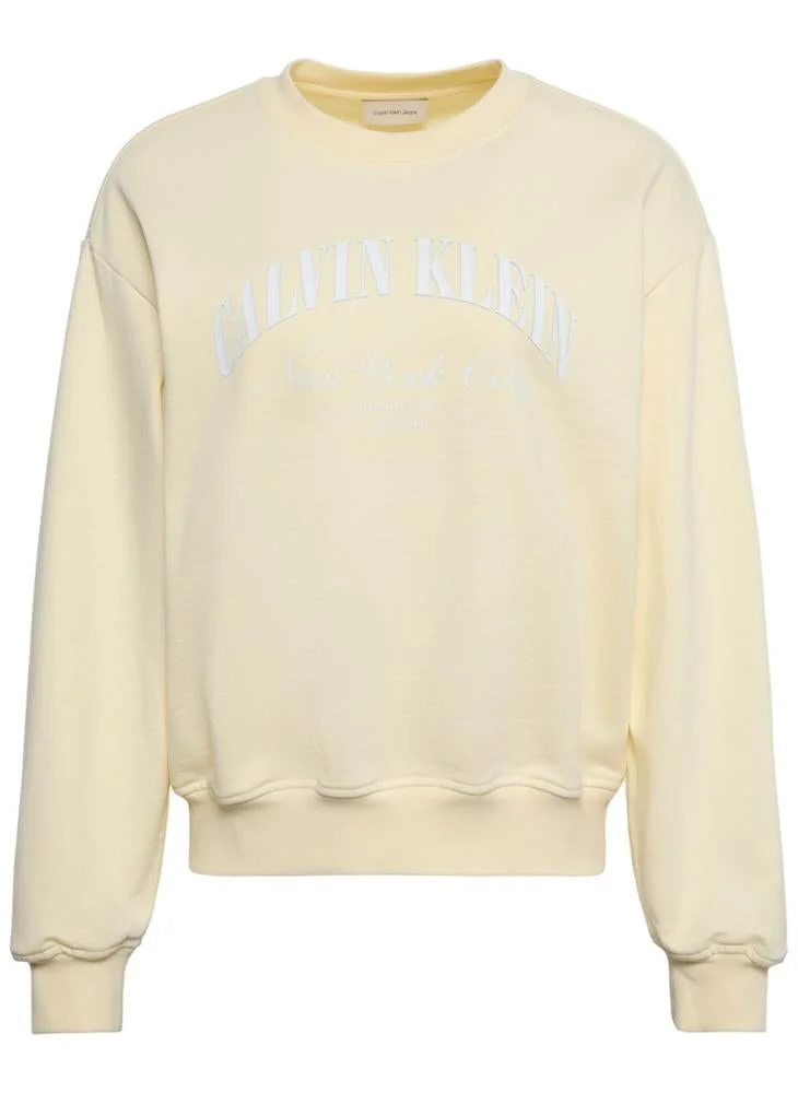 Calvin Klein Jeans  Logo Graphic Crew Neck Sweatshirt for Women | Best Price UAE