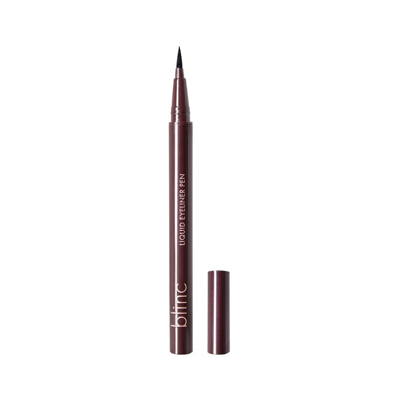 blinc Liquid Eyeliner Pen | Soft Black Semi-Matte Finish | Water Resistant & Ultra-Longwearing | Easy Tubing Technology Removal | Vegan & Cruelty-Free | 0.5ml / 0.01 Fl. Oz - Image 1
