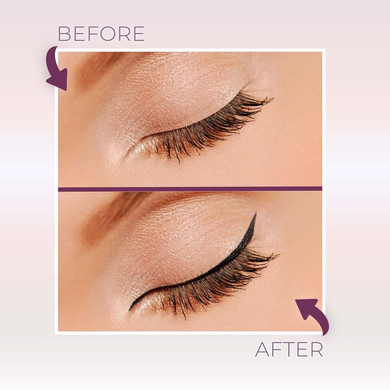 blinc Liquid Eyeliner Pen | Soft Black Semi-Matte Finish | Water Resistant & Ultra-Longwearing | Easy Tubing Technology Removal | Vegan & Cruelty-Free | 0.5ml / 0.01 Fl. Oz - Image 2