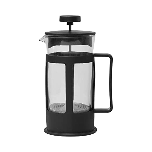 3D CREATIONS French Press Coffee And Tea maker Cold Brew Foam Maker 4 level filtration Heat Resistance Borosilicate Glass 800 ML. - Image 1