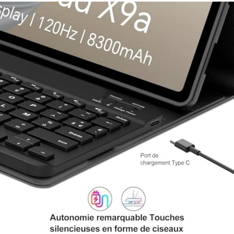 Arabic and English Keyboard Case for Honor Pad X9a 11.5-inch 2025 Model, Magnetic Detachable Bluetooth keyboard and Wireless Mouse, Three Adjustable Angle for Efficient Office Study,X9a - Image 5