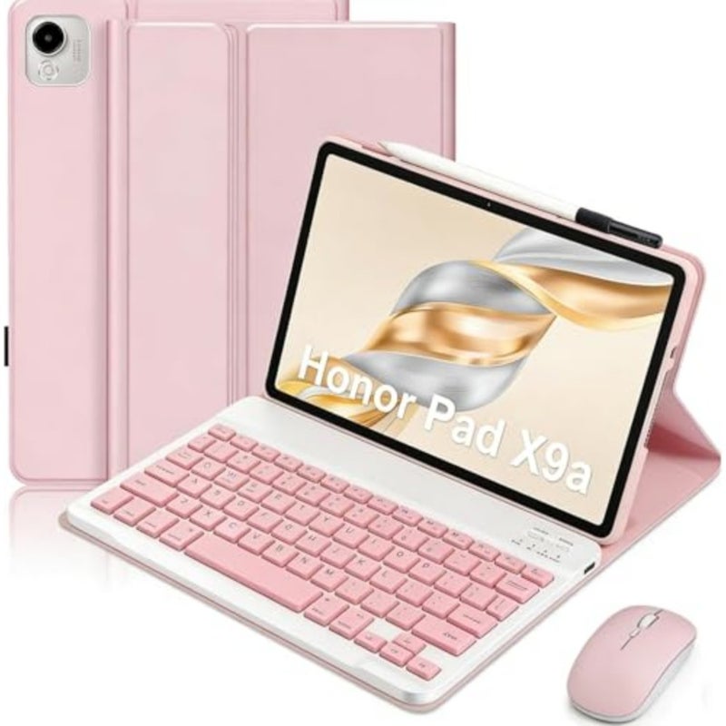 Arabic and English Keyboard Case for Honor Pad X9a 11.5-inch 2025 Model, Magnetic Detachable Bluetooth keyboard and Wireless Mouse, Three Adjustable Angle for Efficient Office Study,X9a - Image 1