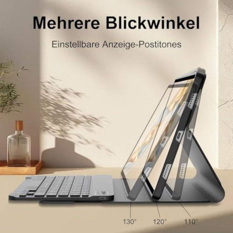 Arabic and English Keyboard Case for Honor Pad X9a 11.5-inch 2025 Model, Magnetic Detachable Bluetooth keyboard and Wireless Mouse, Three Adjustable Angle for Efficient Office Study,X9a - Image 3