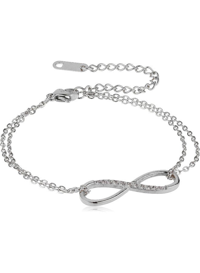 Lee Cooper LEE COOPER Women's Stainless Steel Silver Bracelet  - Image 1