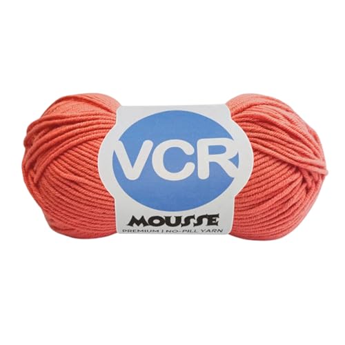 VCR 4ply Light Gajri Yarn, 100 Grams Hank, 190 Meters Length, Acrylic Ball for Crochet and Knitting, Soft Crosia Threads, Pack of 1 Yarn, Suitable for DIY Crafts - Image 1