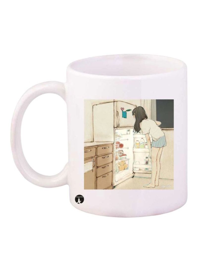 RKN Printed Mug White/Yellow/Green Standard Size