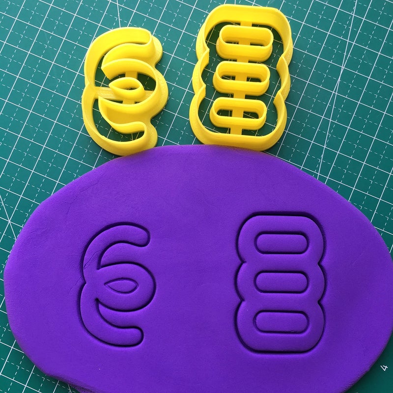 CHENRUI CHENRUI Set of 2 Hoop Polymer Clay Cutter  Curved Line Earring Clay Cutter - Image 5