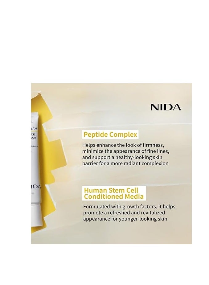 نيدا كريم العيون NIDA Revive للوجه والرقبة. حلول البروبيوتيك، الشبكية، الببتيد. التجاعيد، الخطوط الدقيقة، دوران الخلايا، نسيج الجلد الثابت، الجلد المشع، الاحتفاظ بالرطوبة. 1.35 أوقية فلورية، 40 مل - Image 4
