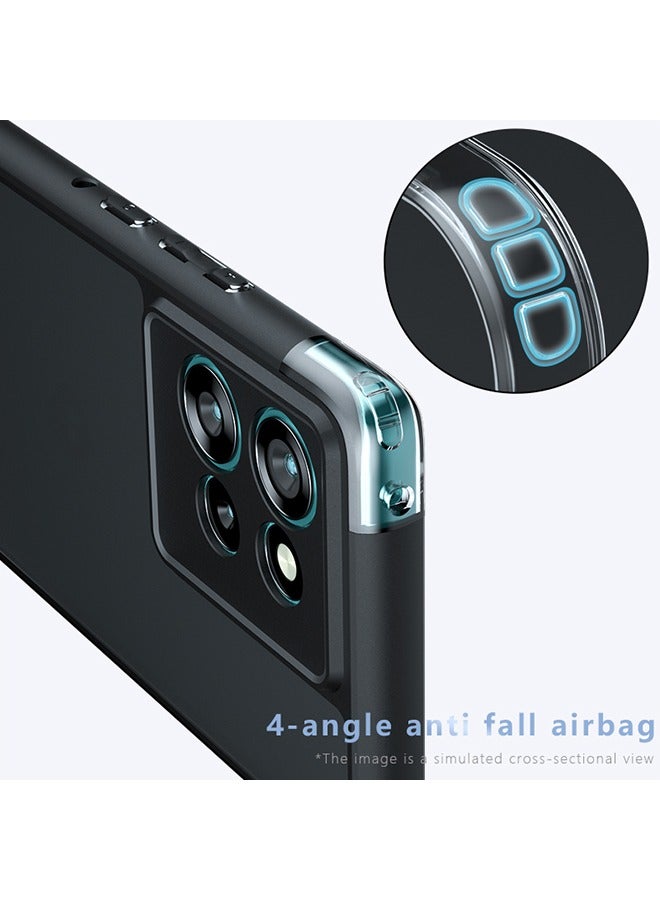 موتورولا حافة 50 5G حالة الهاتف المحمول ، ماتي شفافة حماية الخلفية رقيقة جدا حالة الهاتف المحمول ، ومكافحة بصمات الأصابع ، ومكافحة إسقاط حماية موتورولا حافة 50 5G حالة الهاتف المحمول ( أسود ) - Image 3