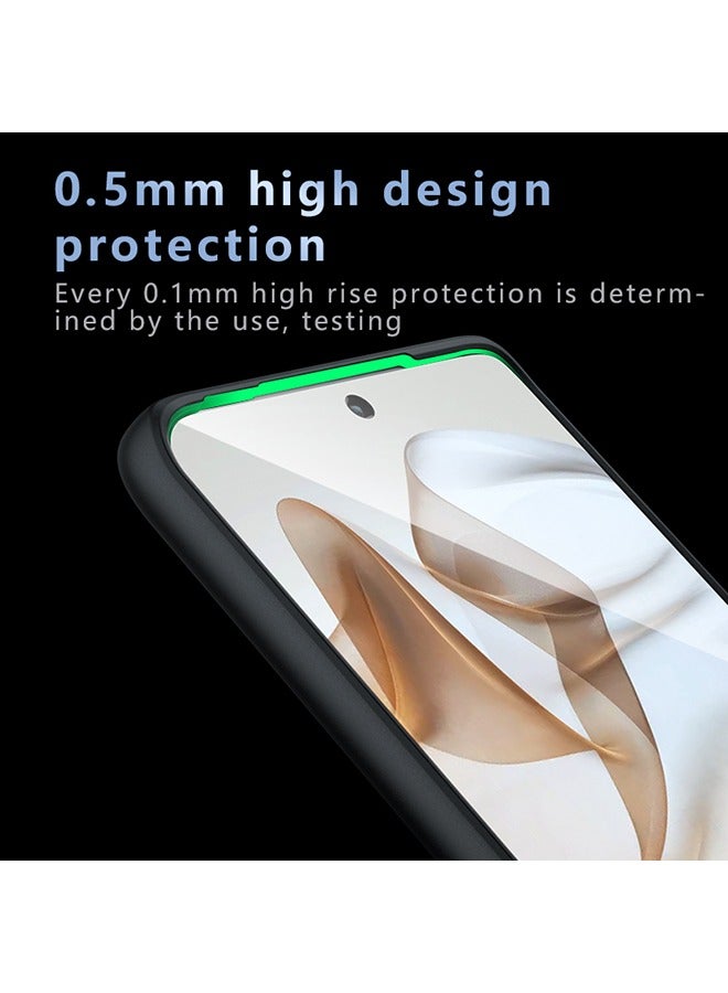 موتورولا حافة 50 5G حالة الهاتف المحمول ، ماتي شفافة حماية الخلفية رقيقة جدا حالة الهاتف المحمول ، ومكافحة بصمات الأصابع ، ومكافحة إسقاط حماية موتورولا حافة 50 5G حالة الهاتف المحمول ( أسود ) - Image 5