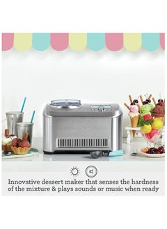 Sage Sage - The Smart Scoop, Ice Cream maker for Gelato, Sorbet, Frozen Yoghurt with 4 pre-programmed settings - UAE Version, 2 Year Manufacturer Warranty  - Image 2