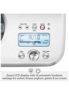 Sage Sage - The Smart Scoop, Ice Cream maker for Gelato, Sorbet, Frozen Yoghurt with 4 pre-programmed settings - UAE Version, 2 Year Manufacturer Warranty  - Image 3