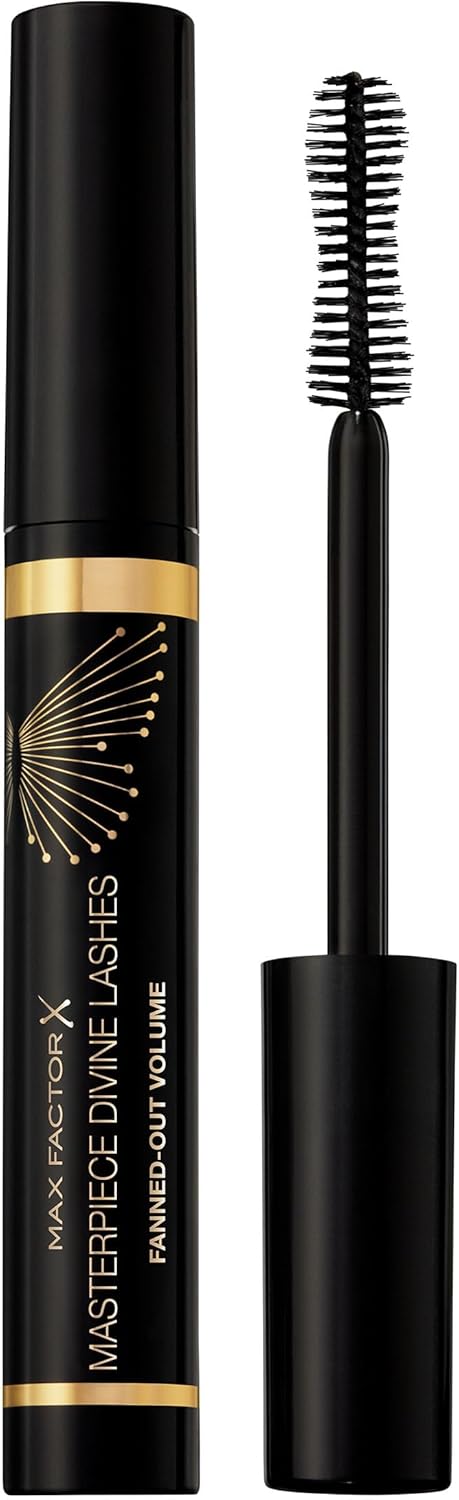 Max Factor Divine Lashes Mascara Rich Black 001, Ultimate Volume, Flutter Technology, 420-Fibre Silhouette Brush, Smooth & Clump Free, All Day Wear - Image 2
