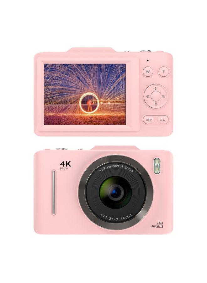 Generic HD Digital Camera Ccd Student Camera 4K Retro Camera Photo Taking High Color Value Zoom Motion Camera-Body Color:128g Memory Card  - Image 3